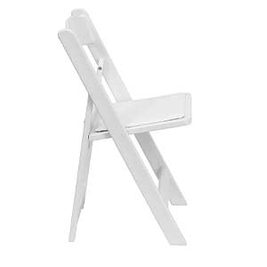 Flash Furniture® Wooden White Wedding Folding Chair