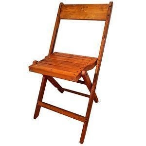 Wood Folding Chair - Oak