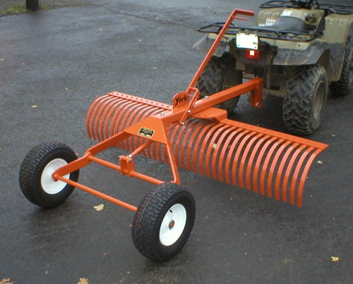 4' Lawn Tractor York Rake