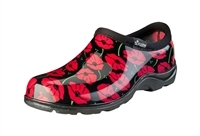 Sloggers Women's Red Poppies Waterproof Comfort Shoe