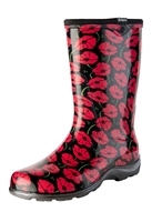 Sloggers Women's Red Poppies Rain & Garden Boots