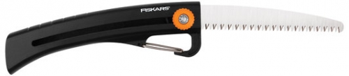 Fiskars Power Tooth Sliding Pruning Saw w/Carabiner Clip