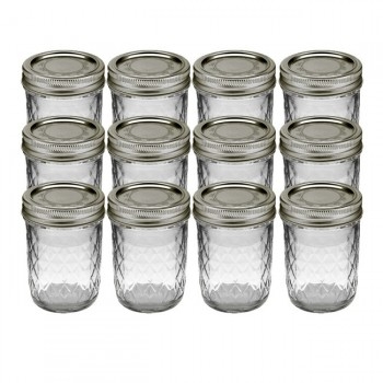 Ball 8 oz. Quilted Crystal Jelly Jars Case of 12
