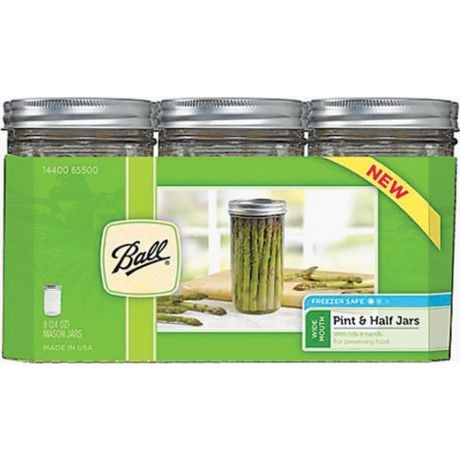 Ball Pint & a Half Wide Mouth Canning Jars 9 Pack