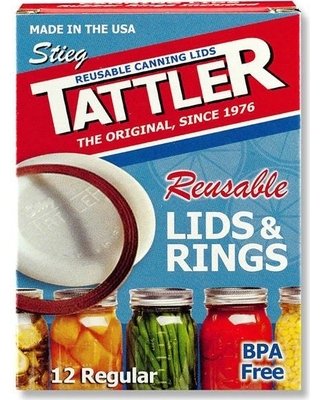 Tattler Regular Mouth Reusable Canning Lids & Rings