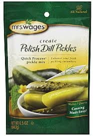 Mrs. Wages Polish Dill Pickles Quick Process Pickle Mix