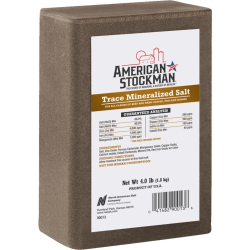 American Stockman Trace Mineralized Salt Block