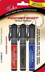 Tink's Pocketshot Triple Threat Deer Attractants, 3-Pack