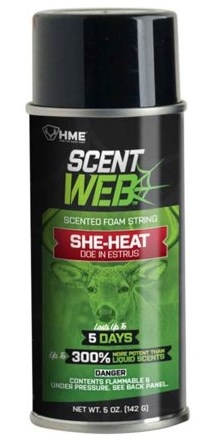 Scent Web She-Heat Doe in Estrus Scented Foam String Attractant