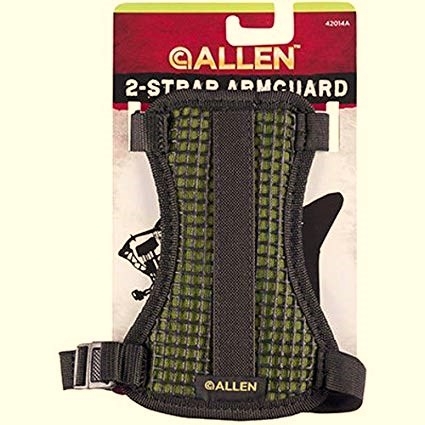 Allen 2-Strap Green Mesh Arm Guard, Medium