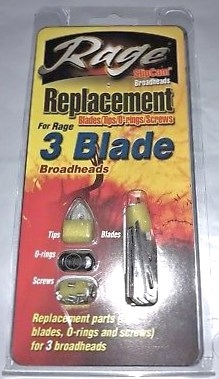 Rage Replacement Parts for 3 Blade SlipCam Broadheads