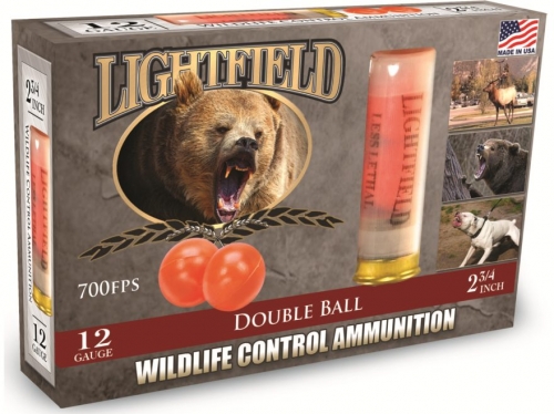 Lightfield 12 Gauge Double Ball Shotgun Shells - Wildlife Control Ammunition