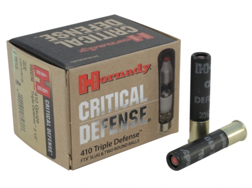 Hornady Critical Defense 410 Triple Defense FTX Slug & 2 Round Lead Balls