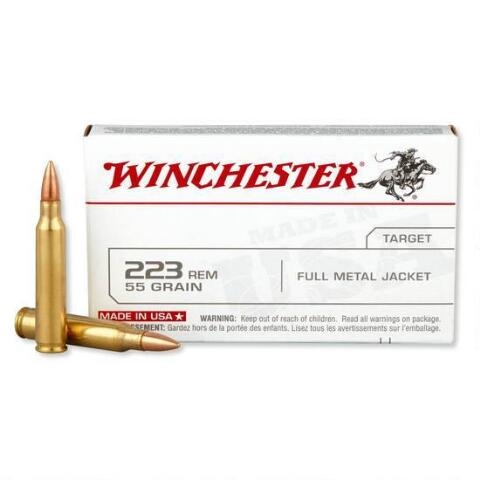 Winchester .223 Rem 55 Grain FMJ 20 Rounds