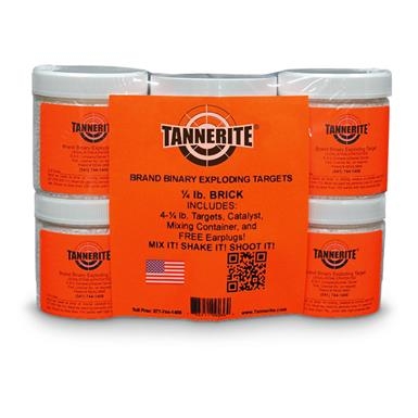 Tannerite Binary Exploding Targets, 1/4 lb. Brick 4-Pack