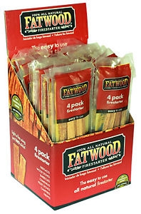 Fatwood Firestarer Sticks 4-Pack