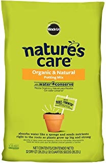 Miracle Gro Nature's Care Organic Potting Mix with 'Water Conserve'