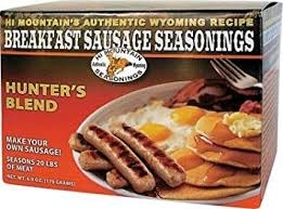 Hi Mountain's Authentic Wyoming Recipe Hunter's Blend Breakfast Sausage Seasonings Make your Own Breakfast Sausage 