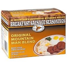Hi Mountain's Authentic Wyoming Recipe Original Mountain Man Blend Breakfast Sausage Seasonings Make Your Own Breakfast Sausage 
