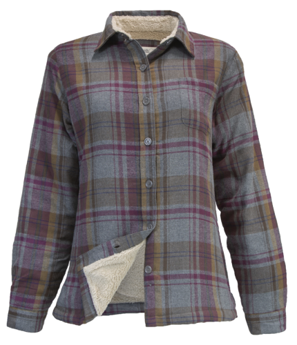 Canyon Guide Outfitters Women's Josie Faux Fur-Lined Flannel Shirt Jacket
