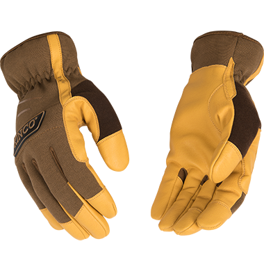 KincoPro Lined Brown Synthetic Glove