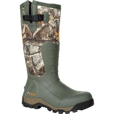 Rocky Sport Pro Rubber Side Zip Camo Hunting Boot