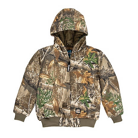 Berne Youth Real Tree Edge Camo Insulated Hooded Jacket