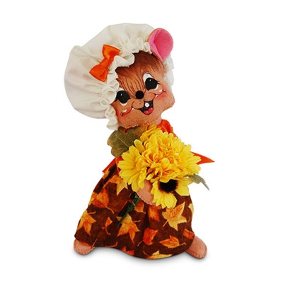 Annalee 8 inch Autumn Girl Mouse