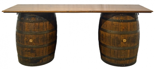 Whiskey Barrel Table