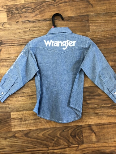 Boys Wrangler Logo Western Long Sleeve 