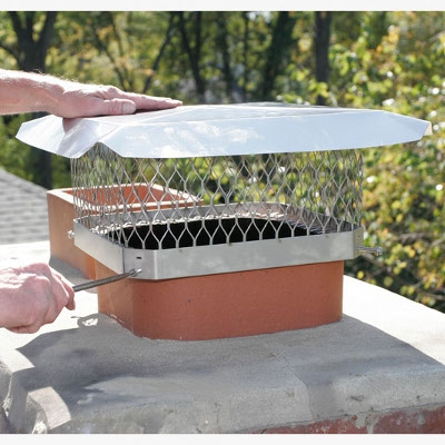 HY-C Stainless Steel Chimney Cap, 9 x 9 in.