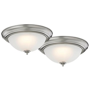 Homebasix ZD13-BR-C Ceiling Light Fixture, LED Lamp 