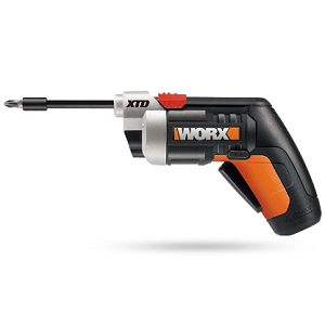 Worx WX252L Cordless Extended Reach Screwdriver, 4 V, Lithium-Ion, 1.5 Ah, 1/4 In Hex Chuck, 36 In-Lb 