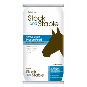 Nutrena® Stock and Stable® 12% Pellet Horse Feed