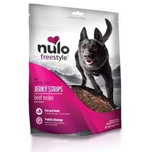 Nulo® Beef Recipe with Coconut Jerky Strips Dog Treats