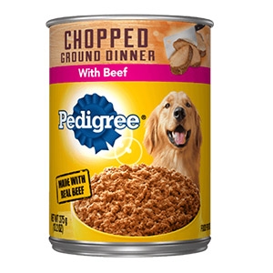 PEDIGREE® Wet Dog Food Chopped Ground Dinner with Beef