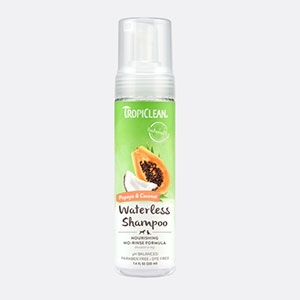 TropiClean® Papaya & Coconut Foaming Waterless Shampoo