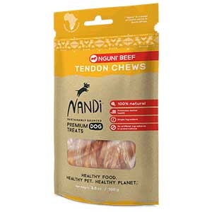 Nandi Nguini® Beef Tendon Chews Premium Dog Treats