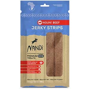 Nandi Nguni® Beef Jerky Strips Premium Dog Treats