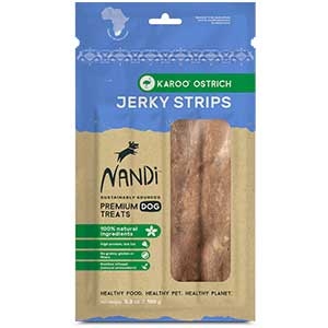 Nandi Karoo Ostrich Jerky Strips Premium Dog Treats