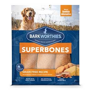 Barkworthies® Bacon, Cheese, & Sweet Potato SuperBones Dog Chews