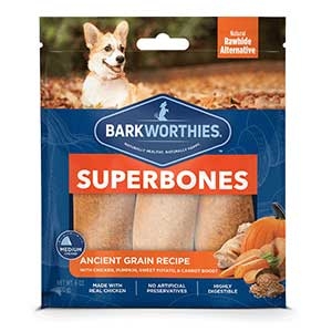 Barkworthies® Chicken, Pumpkin, Sweet Potato, & Carrot SuperBones Dog Chews