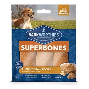 Barkworthies® Peanut Butter SuperBones Dog Chews