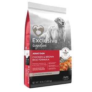 Exclusive® Chicken & Rice Adult Formula 30lbs.