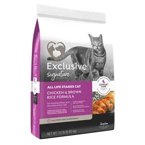 Exclusive® Chicken & Rice Cat Formula 15lbs.