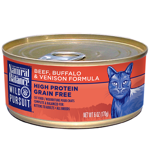 Natural Balance Wild Pursuit™ Beef, Buffalo & Venison Canned Cat Formula