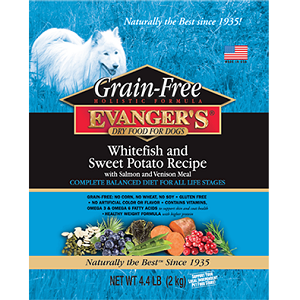 Evanger's Grain Free Whitefish & Sweet Potato Dry Dog Food 