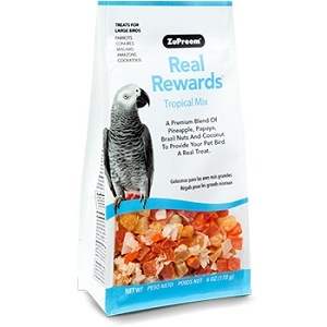 ZuPreem® Real Rewards™ Tropical Mix Treats for Large Birds 