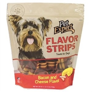Pet Expert™ Bacon & Cheese Flavor Strip Dog Treats