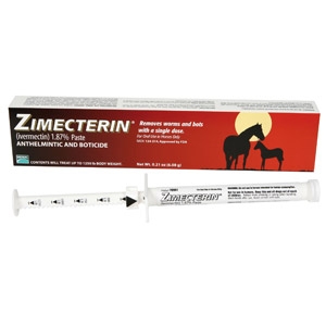 Zimecterin® (Ivermectin 1.87%) Equine Deworming Paste